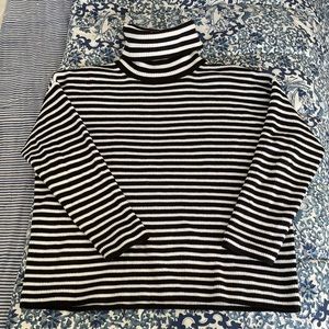 French Connection Striped Turtleneck